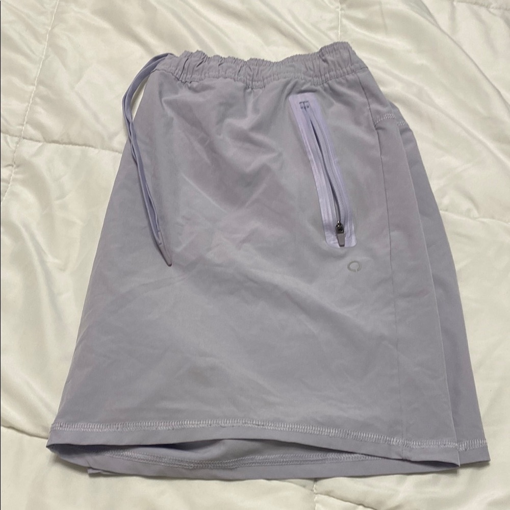 Men’s Purple Athletic Shorts with Elastic Waistband